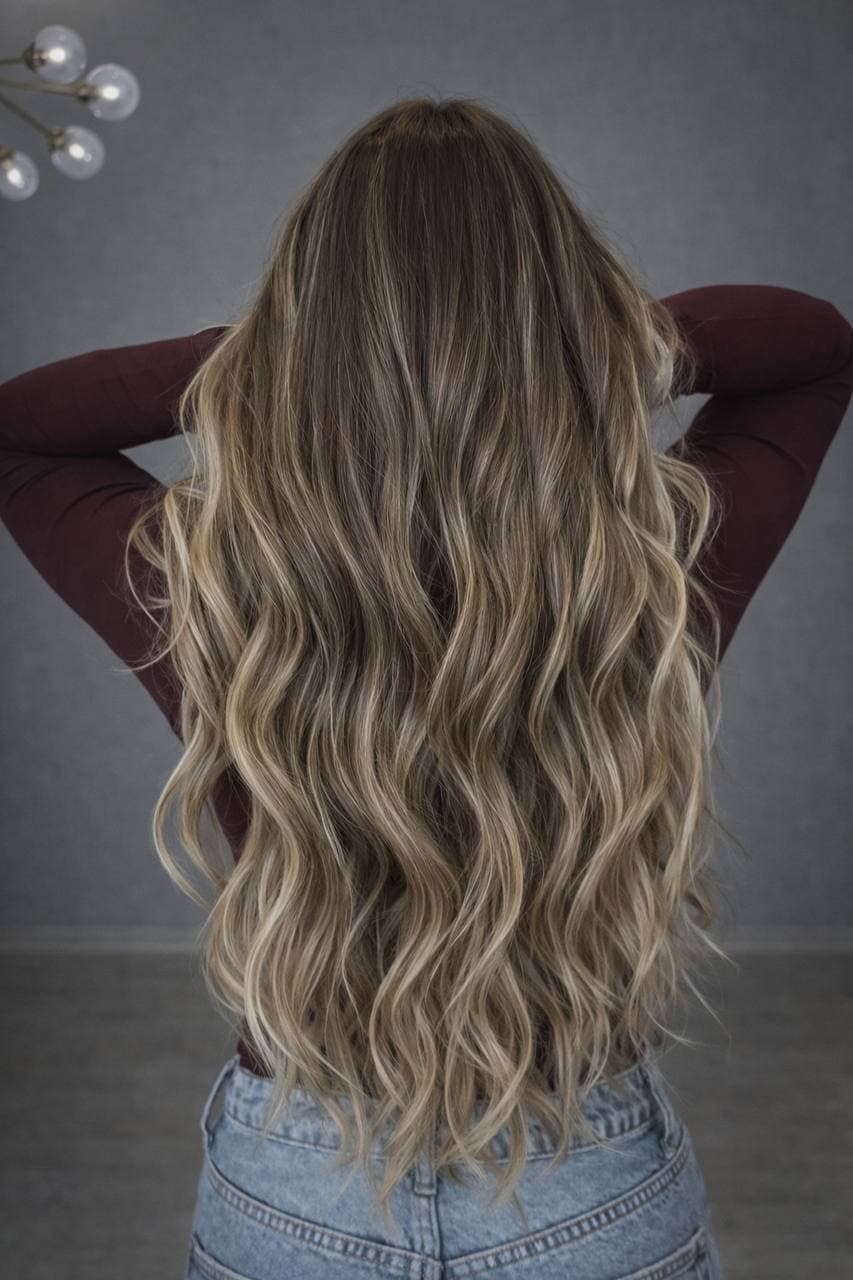 Lived-in blonde balayage